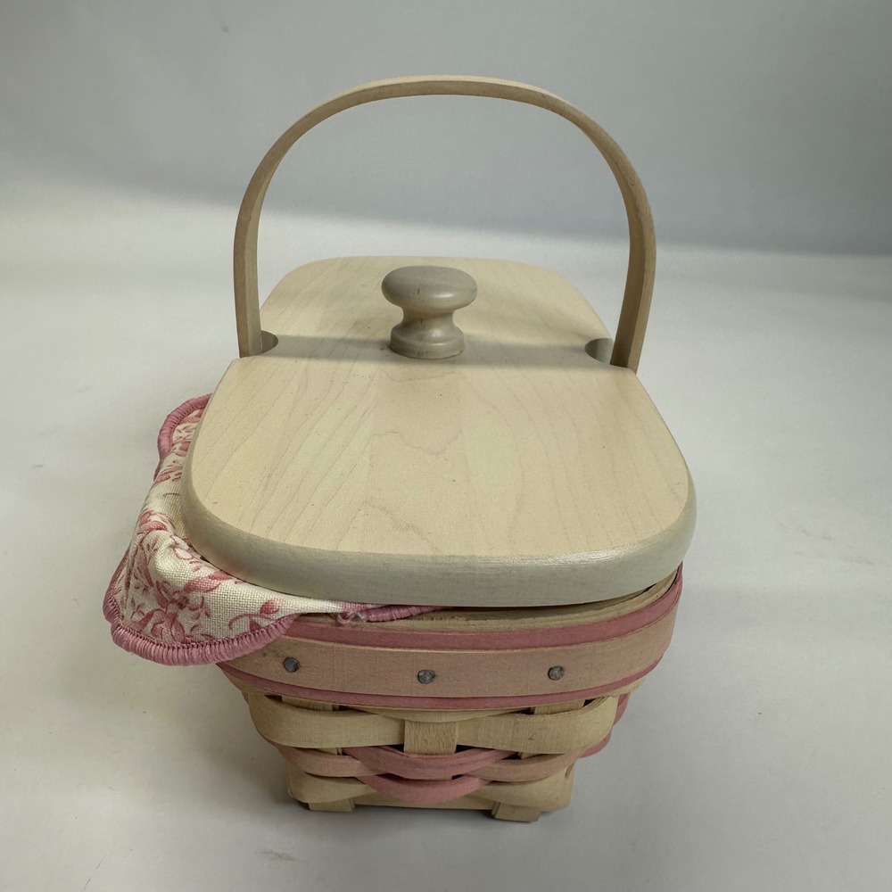 Longaberger 2000 Horizon of Hope Basket Wood Lid Liner Protector American Cancer - Picture 6 of 11